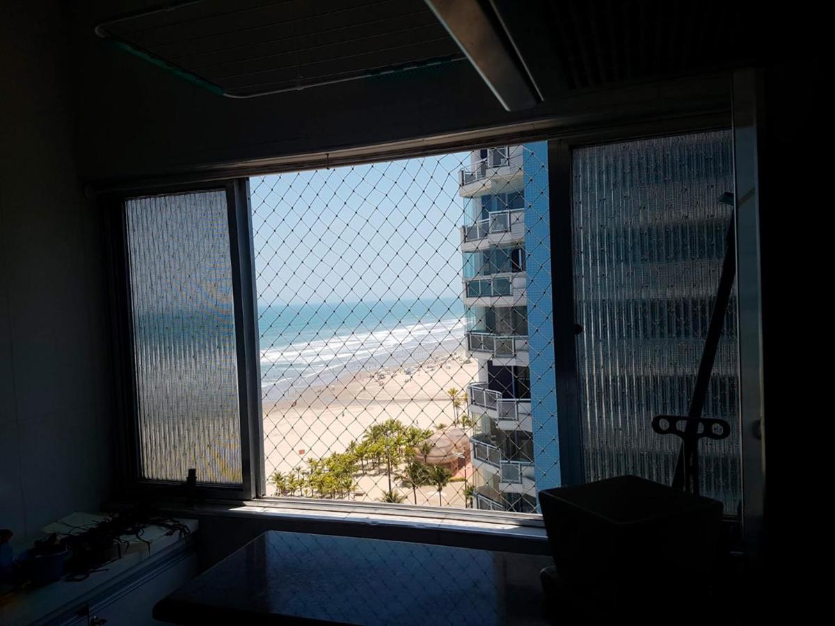 Apto C Vista Incrivel Para O Mar, Praia Grande Sp المظهر الخارجي الصورة