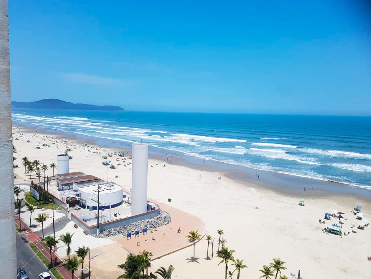 Apto C Vista Incrivel Para O Mar, Praia Grande Sp المظهر الخارجي الصورة